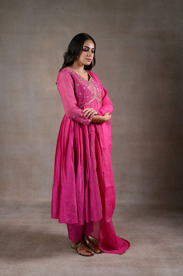 Fuschia arzu kurta set