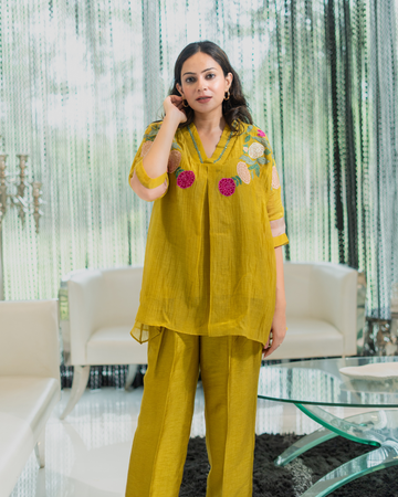 Saffron Bloom Co-ord Set