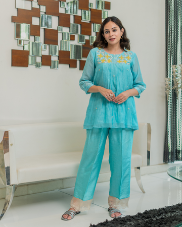 Aqua Meadow Co-ord Set