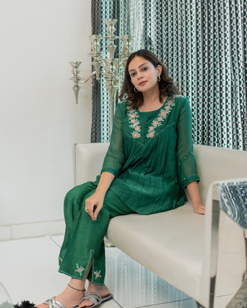 Emerald Bloom Co-ord Set