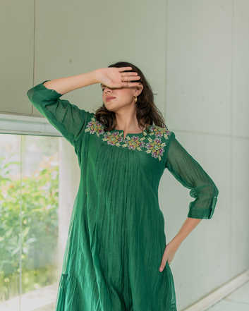 Emerald Echo Dress