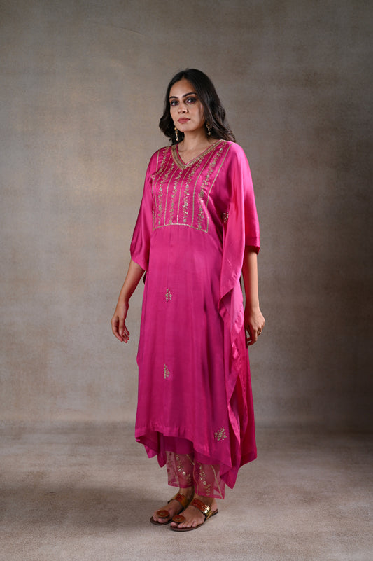 Fuschia kaftan set