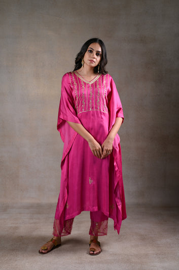 Fuschia kaftan set