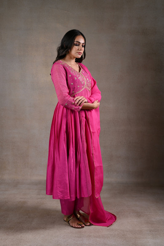 Fuschia arzu kurta set