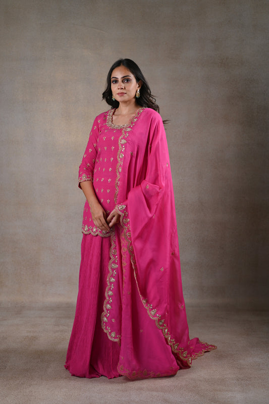 HOT PINK PLAZZO SET