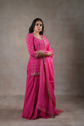 HOT PINK PLAZZO SET